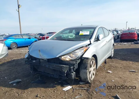 2011 Hyundai Elantra Limited from USA, damaged, VIN 5NPDH4AE7BH021414